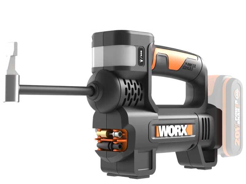 Worx WX092.9 - Cordless Electric Compressor - WITHOUT BATTERIES AND CHARGER