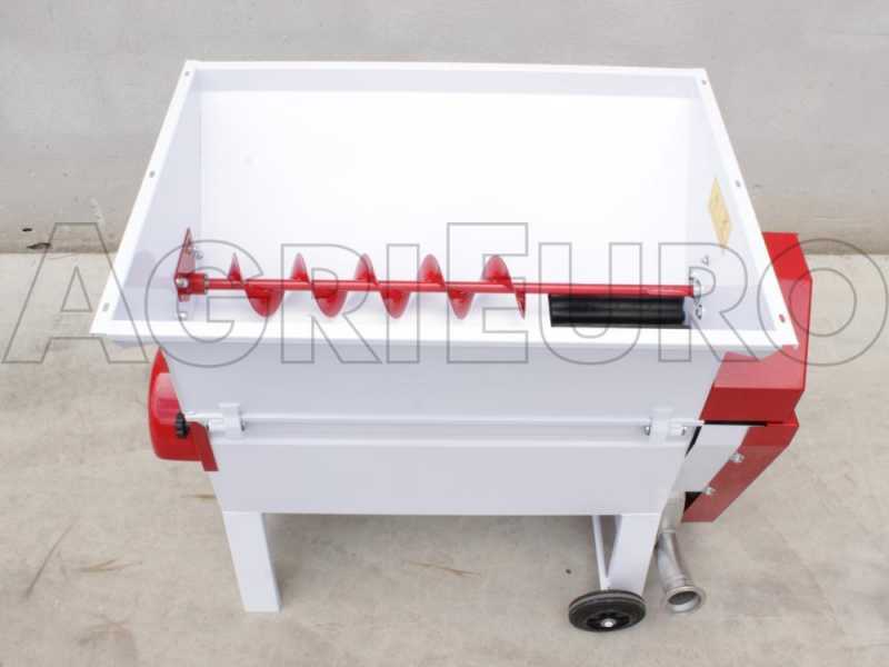 Premium Line Z15A - Electric Grape Destemmer with Stainless Steel Pump and Grate and Two Rubber Rollers