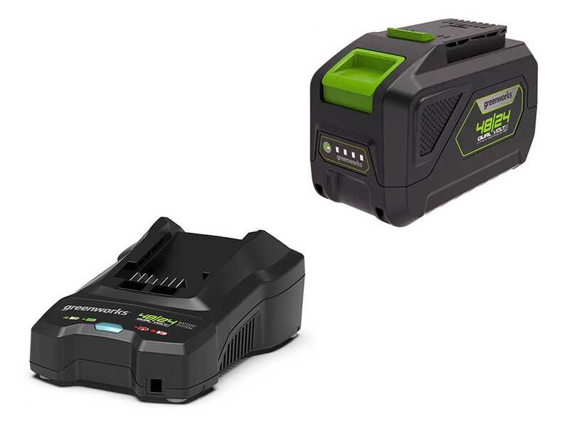 Greenworks GD48LM51SPIIK5 - Battery-powered self-propelled lawn mower - 48V/5Ah - Cutting width 51 cm