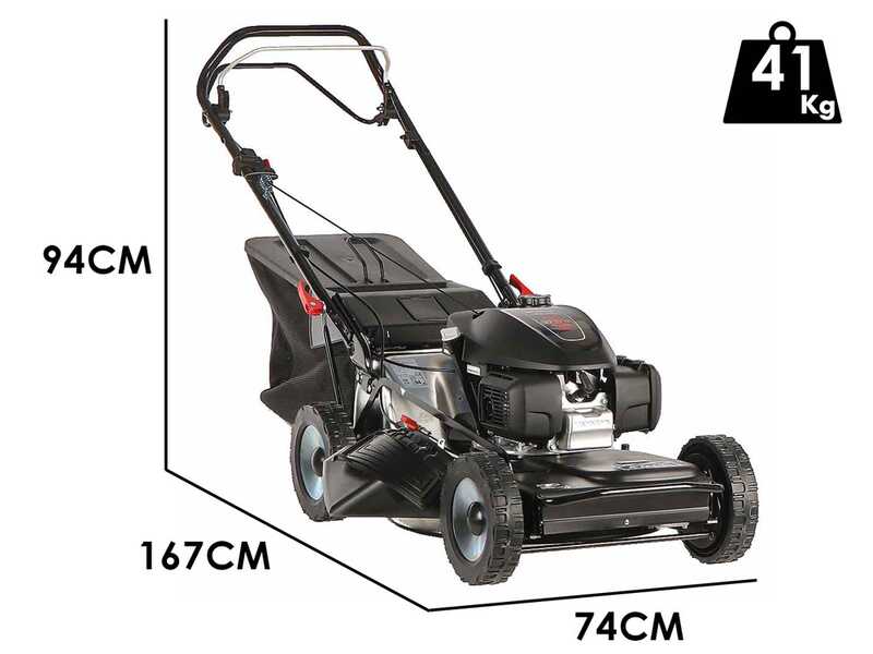 Marina Systems 4-MAXI 52 SH - 4-in-1 - Self-propelled Petrol Lawnmower 4x4 - Honda GCVX 200 Engine