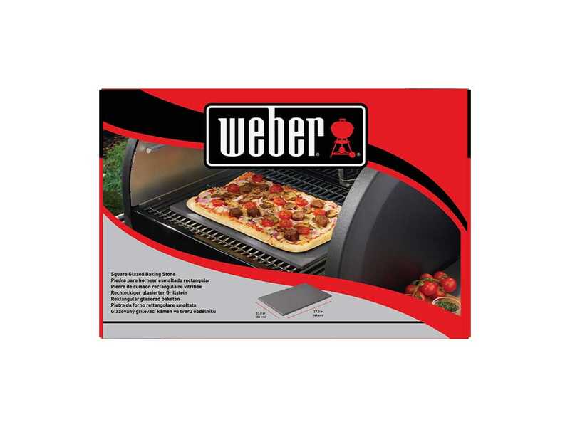Enamelled Rectangular Baking Stone 44x30 cm Weber