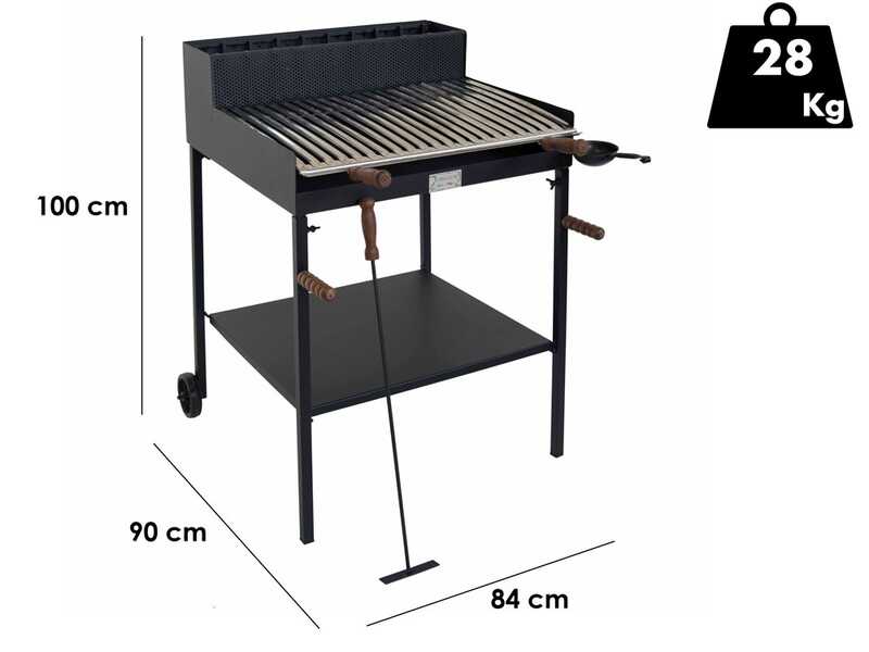 Cruccolini Belvedere Maxi - Handmade Iron Wood and Charcoal Barbecue