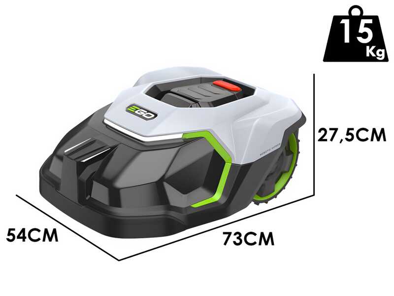 EGO RM 4000 E - Robotic Lawn Mower - with 24V Lithium Battery - 10Ah