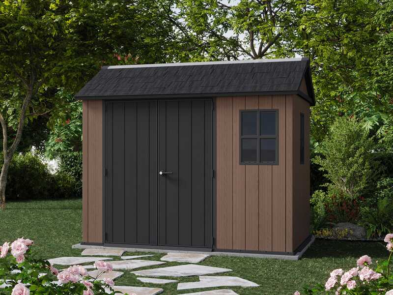 Keter Newton plus 759/975 - Garden shed - With double door and windows