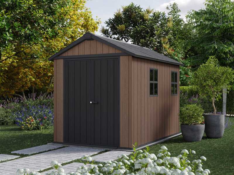 Keter Newton plus 759/975 - Garden shed - With double door and windows