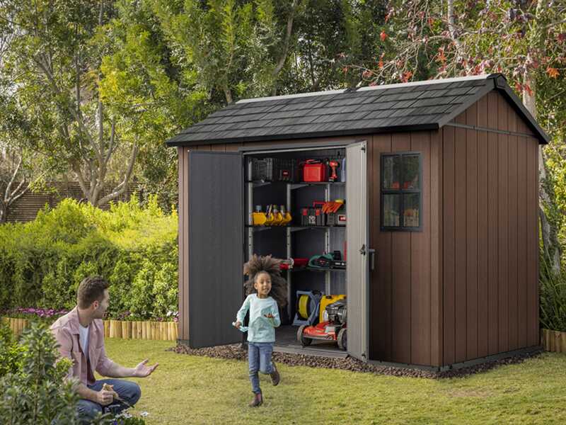 Keter Newton plus 759/975 - Garden shed - With double door and windows