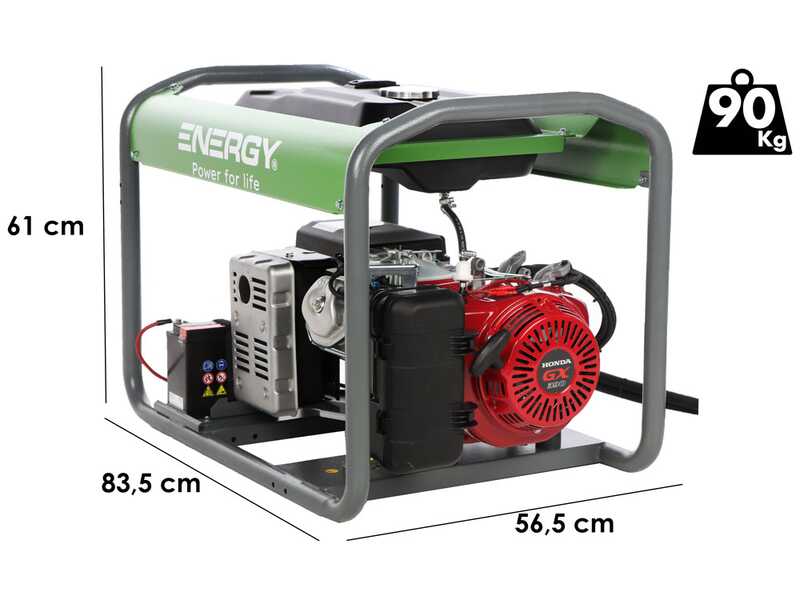 Energy EY-7MBE-A - Petrol Generator - 6 kW - Continuous 5.4 kW Single-phase + ATS