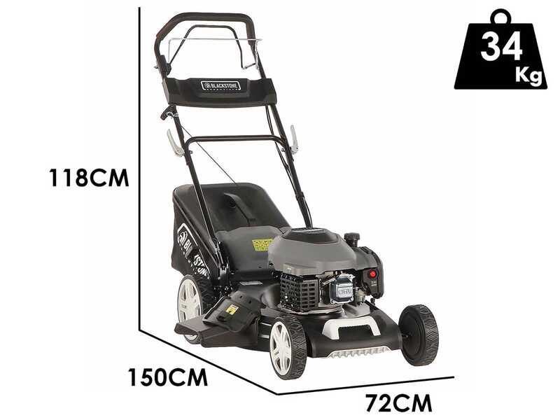 Blackstone Essentials ESP 560-224 - Self-propelled Petrol Lawn Mower - 4 in 1 - 224cc Petrol Engine