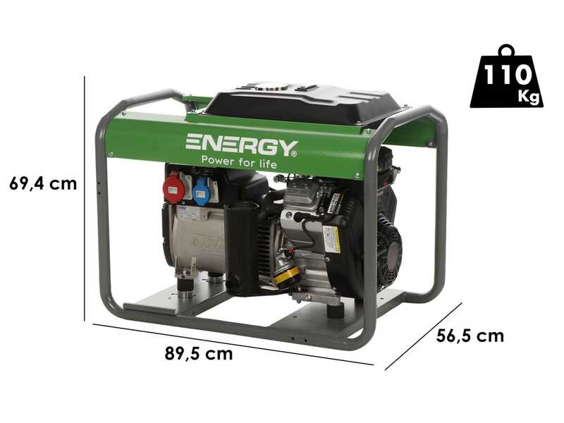 Energy EY-10TB AVR - Three-phase power generator 8 kw - Briggs motor