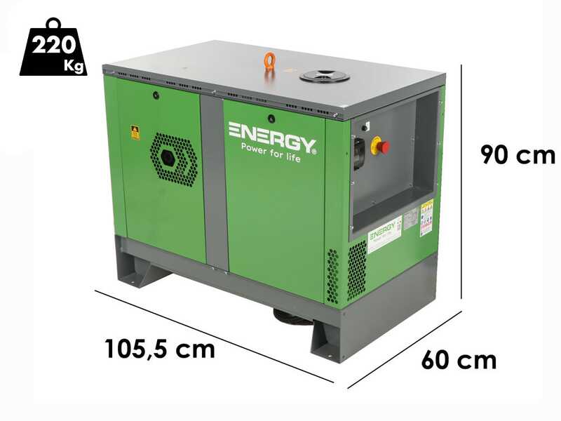 Energy EY-7MDE-SA AVR - Silent Diesel Generator with AVR - 5 Kw - Continuous 4.5 kW Single Phase + ATS