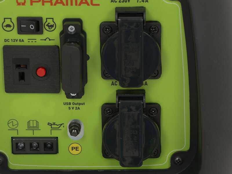 Pramac PMi2500 - Silent Portable Inverter Generator 2.3 kW - Continuous 2 kW Single Phase