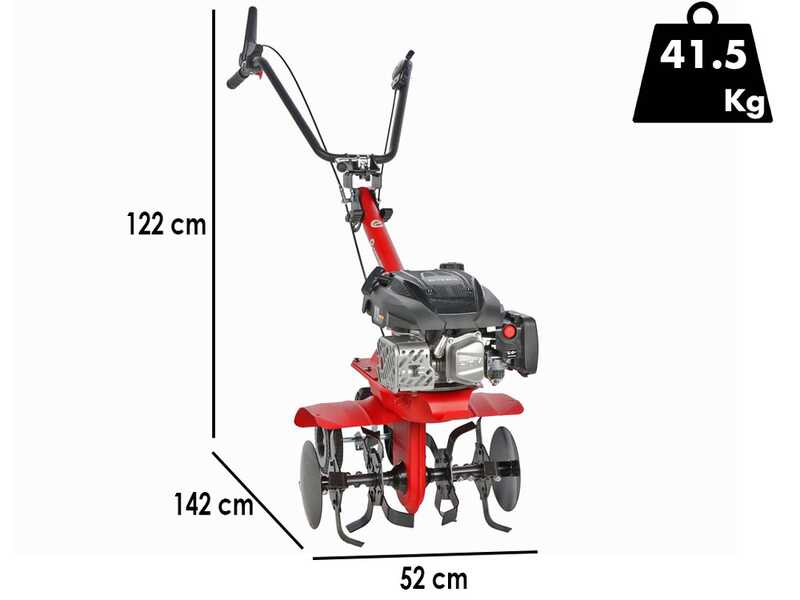 Eurosystems E3-EVO MA - Petrol Tiller - Rato RV170S-Pro Engine
