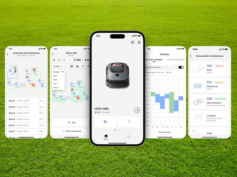 MOVA 1000 - Lawn Mower Robot - Without Installation