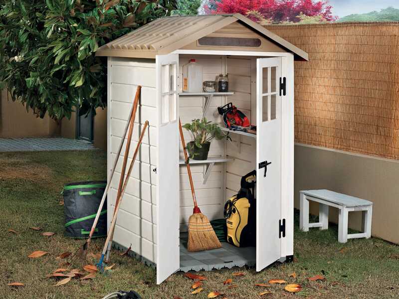 Garofalo Tuscany Evo 120 - Garden Shed - With Windows and Double Door