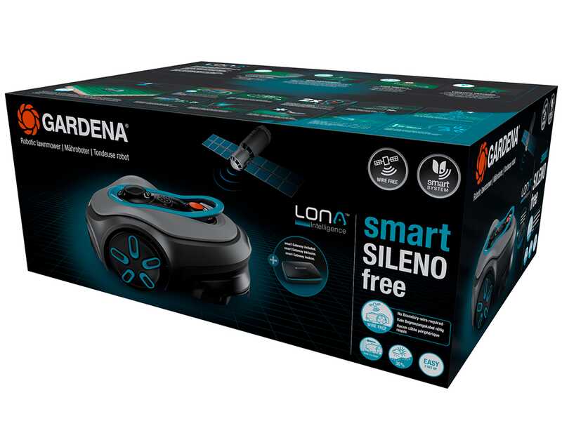 Gardena Smart SILENO Free 1200 - Lawn Mowing Robot - Management with Gardena Smart App - Without Installation