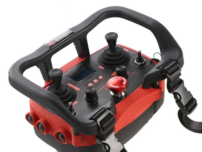 Blue Bird FM 24-70 - Hybrid Tracked Robot Flail Mower (Petrol + Battery) - Remote-Controlled