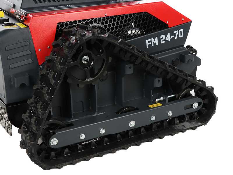Blue Bird FM 24-70 - Hybrid Tracked Robot Flail Mower (Petrol + Battery) - Remote-Controlled