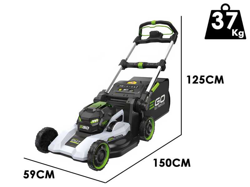 PROMO EGO LM2236E-SP - Self-propelled battery lawn mower - 56V / 10Ah - 55cm Cutting Width