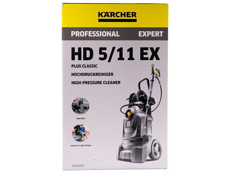 Karcher Pro HD 5/11 EX Plus Classic - Professional Cold Water Pressure Washer - 160 bar max - 500 L/h