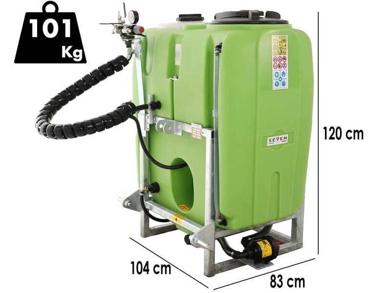 Seven Italy 300L - Compact Tractor Sprayer Tank Group - APS71 Pump