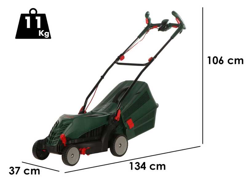 Bosch UniversalRotak 34-405 - Electric Lawnmower - 1300 W - Cutting Width 34 cm