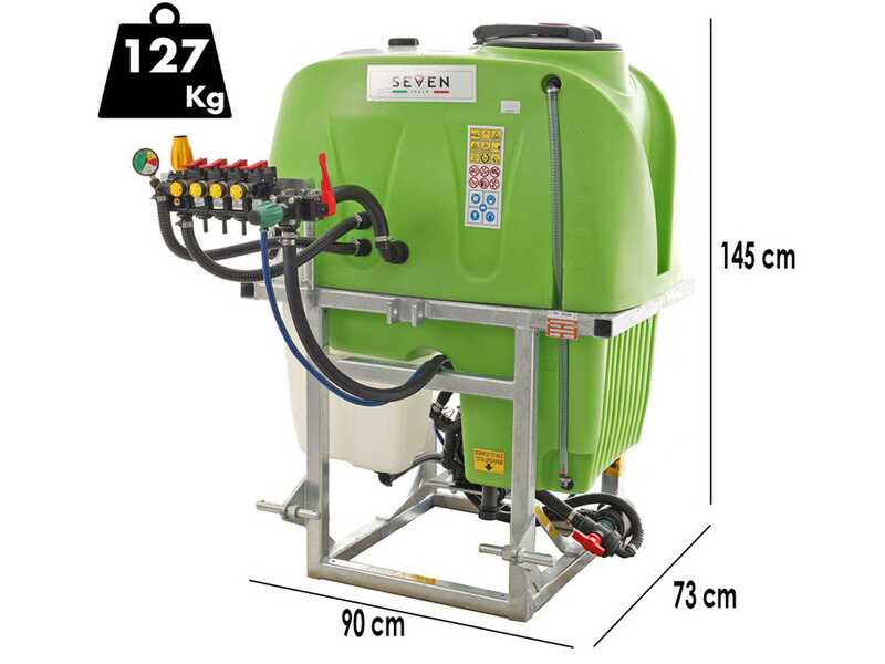 Seven Italy 400L - Tractor Sprayer Tank Group - Comet BP75 Pump