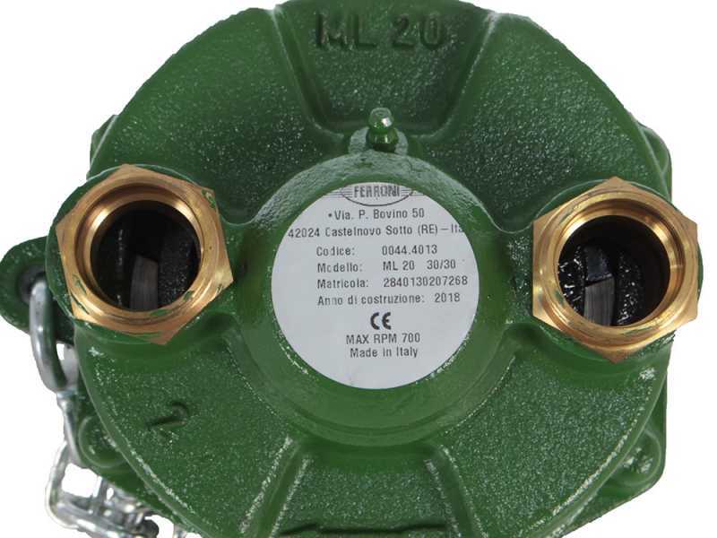 Ferroni ML 20 - Tractor Pump for Irrigation - 30 mm Fittings - PTO