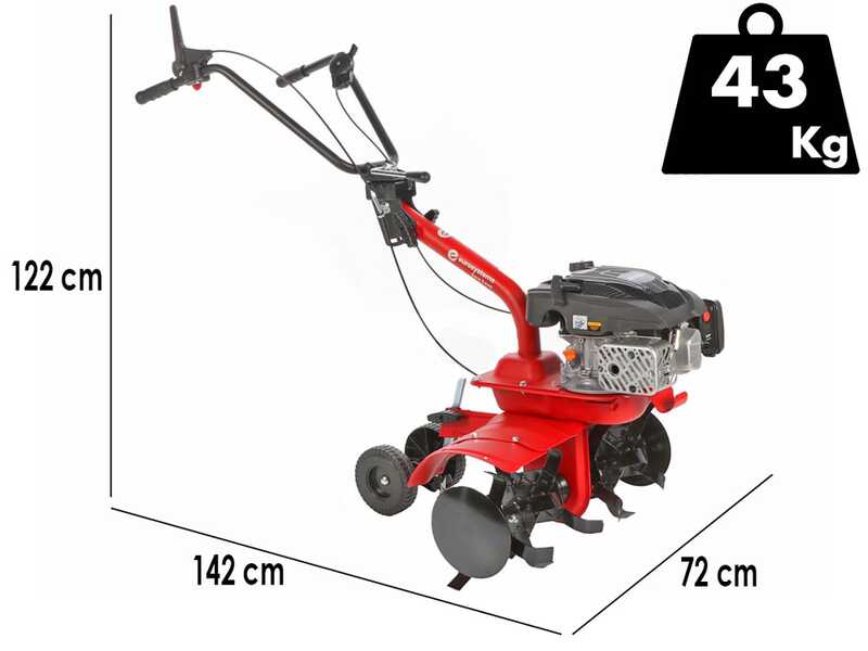 Eurosystems E3-EVO MA - Petrol Tiller - 70 cm Tiller - Rato RV170S-Pro Engine