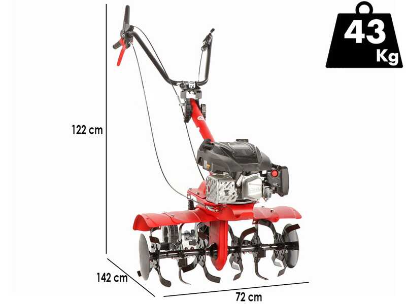 Eurosystems E3-EVO RM - Petrol Tiller - 70 cm Tiller - Rato RV170S-Pro Engine