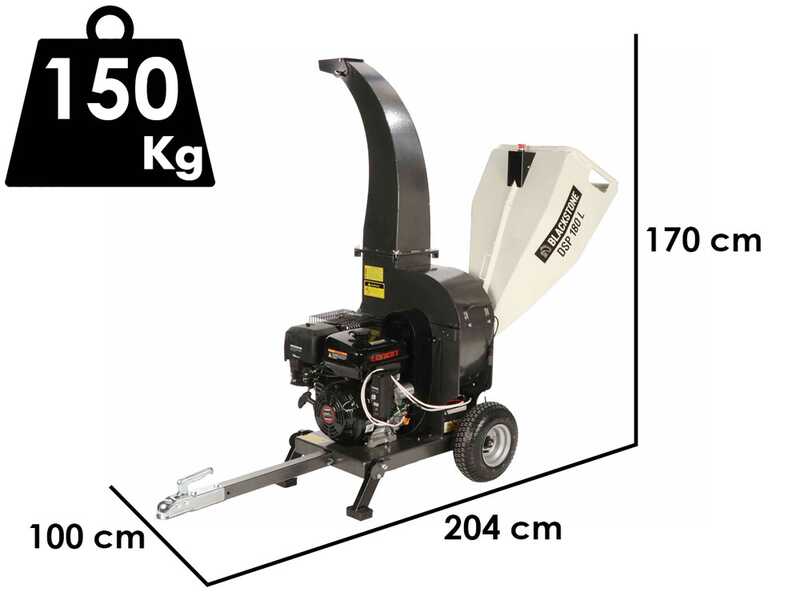 BlackStone DSP 180 L - Petrol Chipper Shredder - with Loncin 420cc petrol engine