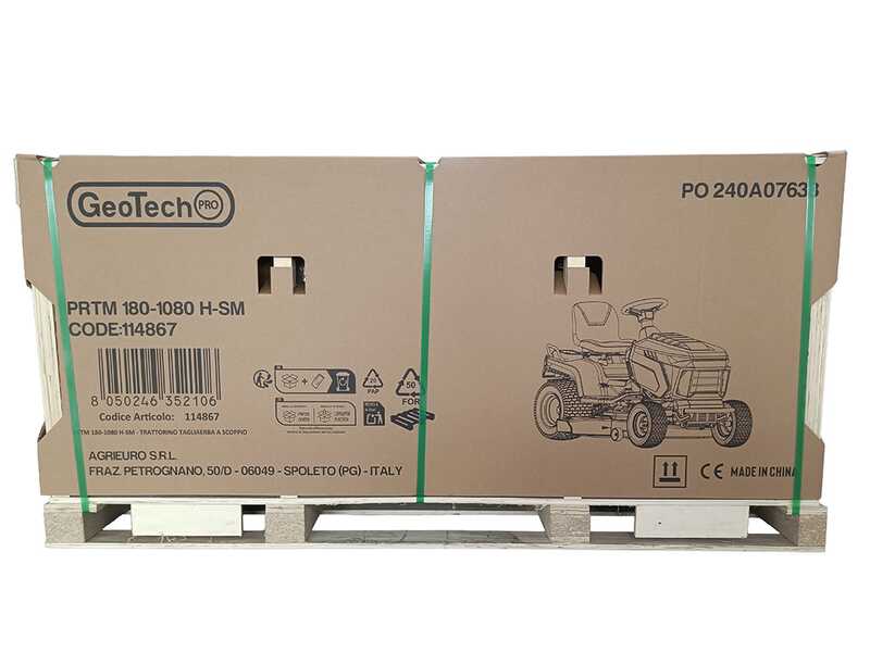 GeoTech-Pro PRTM 180-1080 H-SM - Lawn Tractor - Hydrostatic Transmission - Side Discharge and Mulching