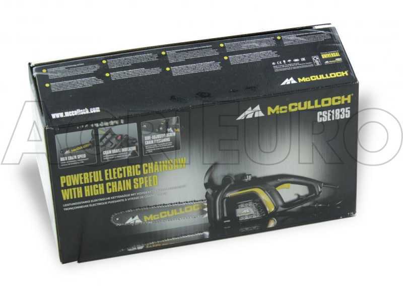 McCulloch CSE1835 - 1800 W Electric Chainsaw - 35 cm Blade