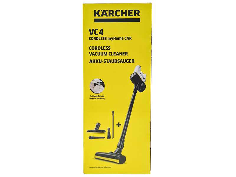 Karcher VC 4 Cordless myHome Car - Cordless Vacuum Cleaner - 21.6 V - 2.5 Ah