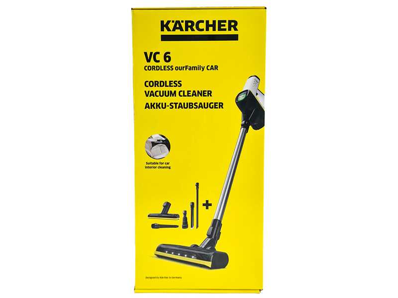Karcher VC 6 Cordless ourFamily Car - Cordless Vacuum Cleaner - 25.2 V - 2.5 Ah