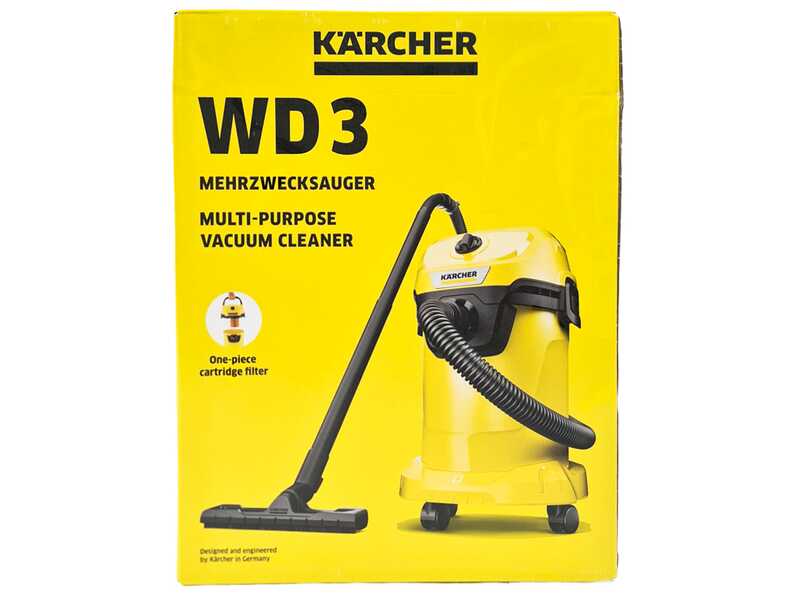 Karcher WD 3 V-19/4/20 - Wet and Dry Vacuum Cleaner - 19-litre Plastic Drum
