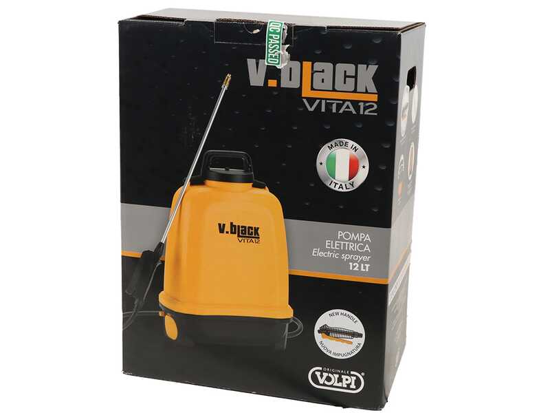 Volpi V-BLACK VITA 16 - Battery-powered backpack sprayer with trolley - With 2m hose