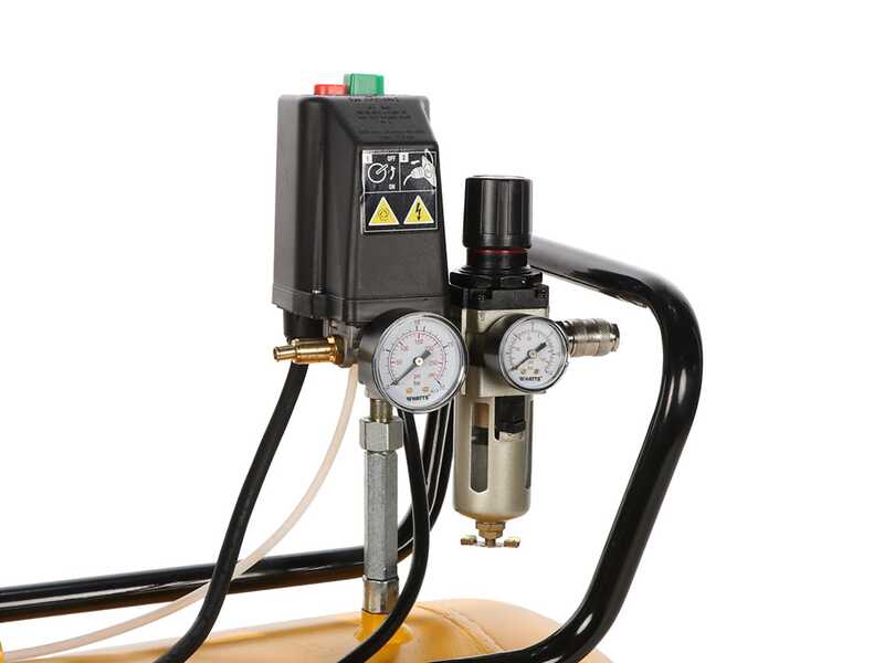 DeWalt DXCMB4T200HE - 4 HP electric motor three-phase belt driven air compressor - 200 lt