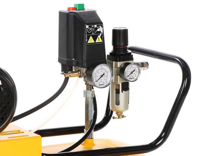 DeWalt DXCMB3T200HE - Three-phase electric belt air compressor - 3 HP Motor &ndash; 200 lt