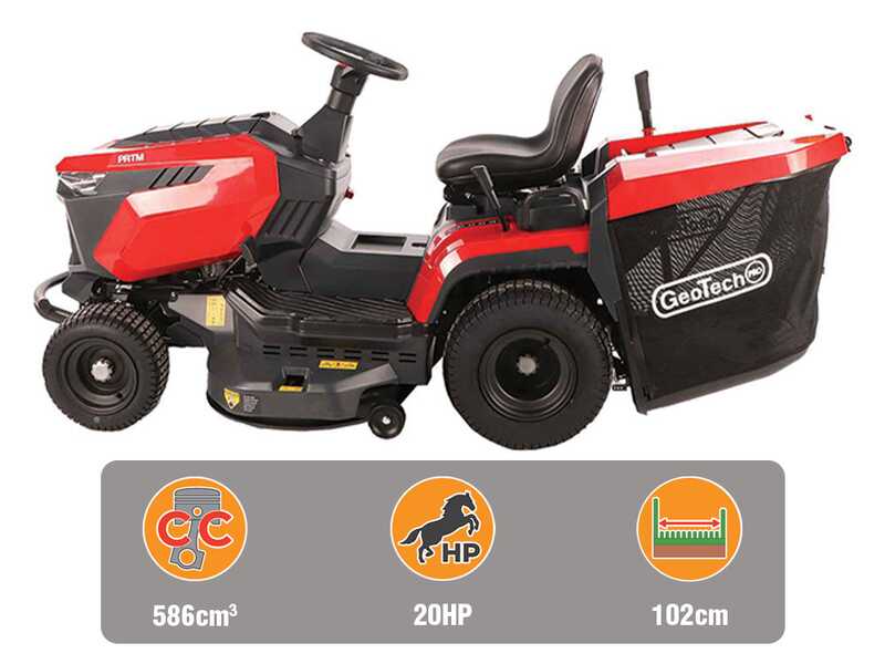 GeoTech-Pro PRTM 200-1020 H-CM - Riding-on mower - Hydrostatic transmission - Grass catcher