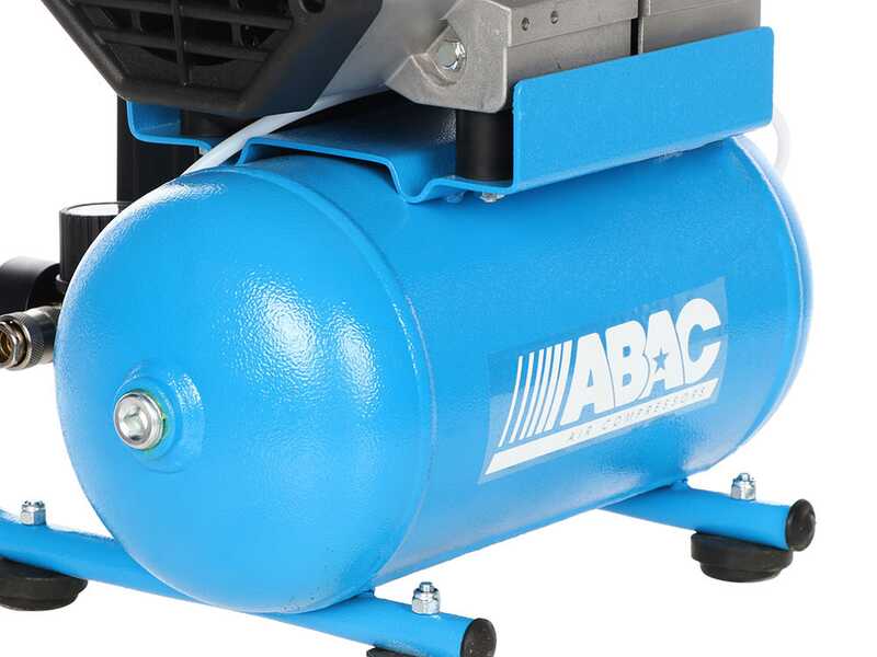 ABAC START QUIETE OS20 - Silent Single-phase Electric Air Compressor - Oil-less - 2 HP Motor - 6 lt