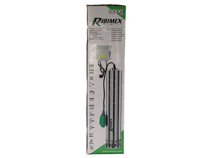 Ribimex PRPVC752/43F - Submersible pump for wells - 750 W - Clear water