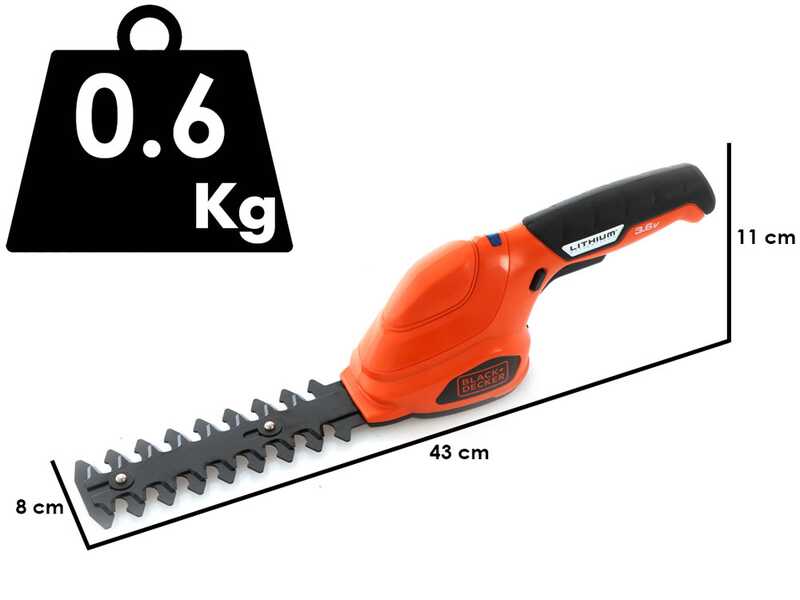 Black &amp; Decker GSL300-QW - Battery-powered grass shears - 3.6V 1.1Ah