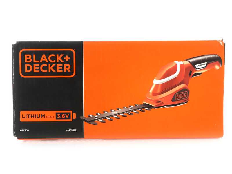 Black &amp; Decker GSL300-QW - Battery-powered grass shears - 3.6V 1.1Ah