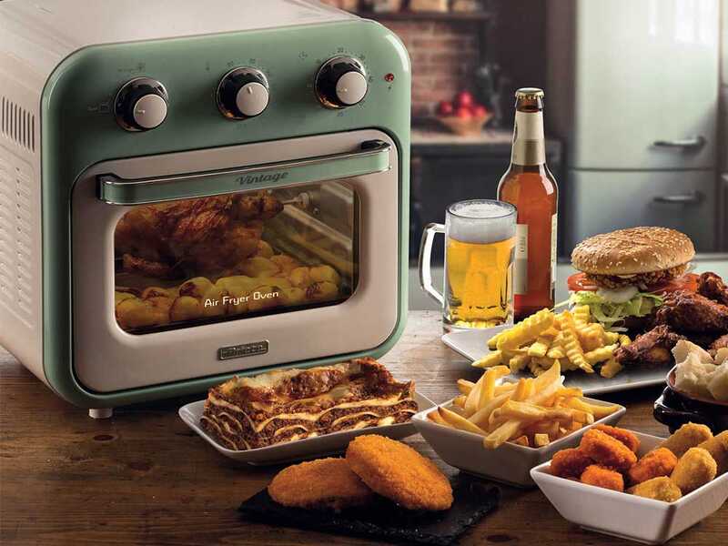 Ariete Vintage Green - 16L Air Fryer and Electric Oven