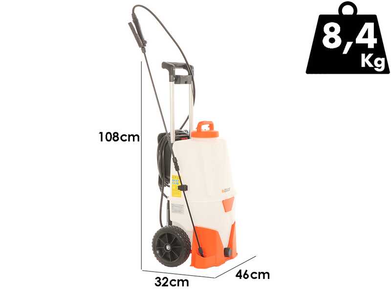 Comet TB 35 - Battery-powered wheeled sprayer - 18V 2.6Ah
