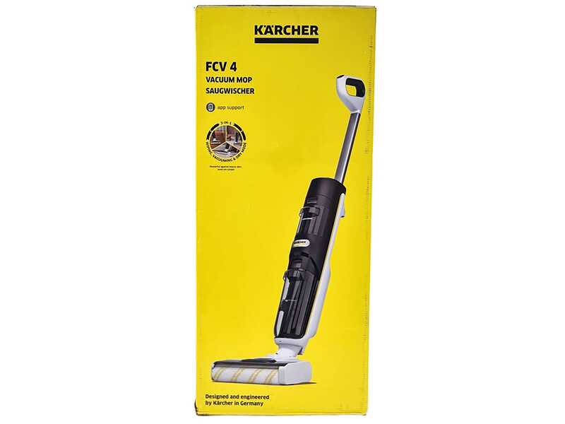 Karcher FCV 4 - Battery-powered floor cleaner - 3 in 1: washes, dries and vacuums