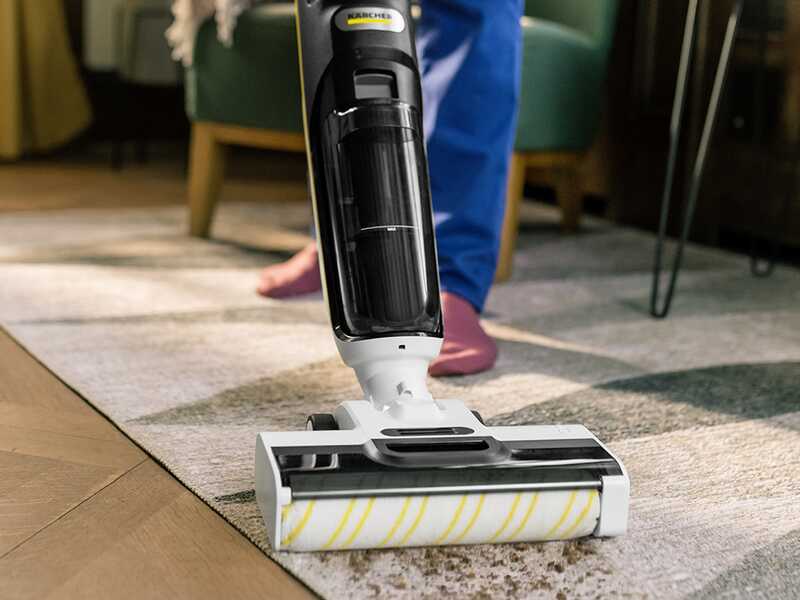 Karcher FCV 4 - Battery-powered floor cleaner - 3 in 1: washes, dries and vacuums