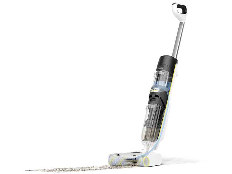 Karcher FCV 4 - Battery-powered floor cleaner - 3 in 1: washes, dries and vacuums