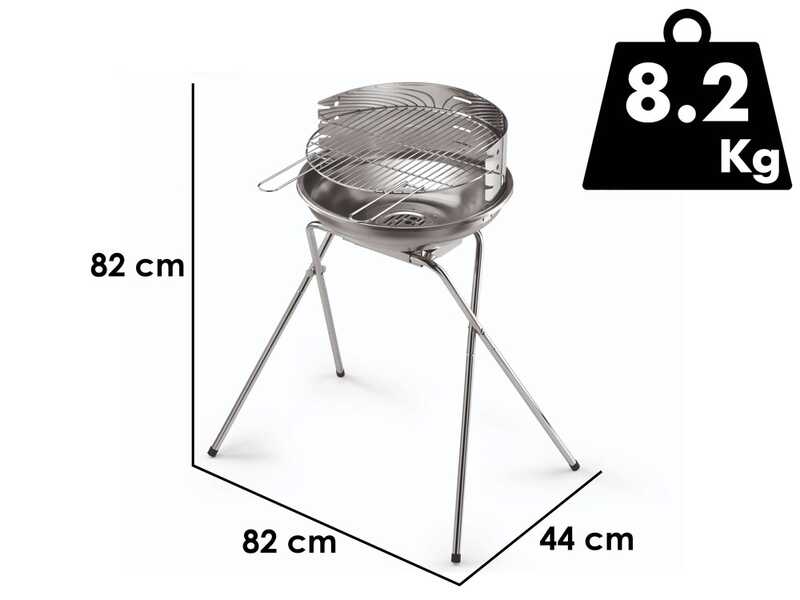 Ompagrill 485 Pro Inox - Charcoal barbecue