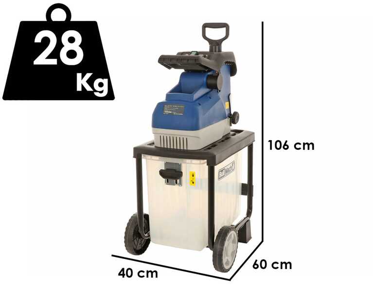 BullMach Tersic 45 Roller - Electric shredder - With collection basket